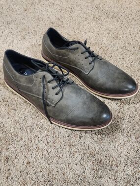 Dexter Comfort Men's Memory Foam Dark Gray Formal Dress Size 13